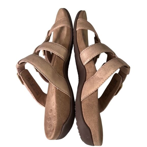 Vionic Misa Rose Gold Triple Adjustable Slip On Sandals Size 7 - Picture 4 of 11